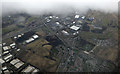 Eurocentral and Newhouse Industrial Estate from the air