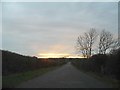 Sunset over Keeley Lane, Wood End