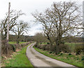 Ribbed concrete road near to Slaley Vale