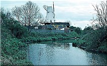TQ9120 : The river Tillingham with windmill at Rye by Patrick Roper