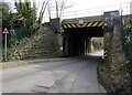 Northwest side of Rodden Road railway bridge, Frome