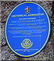 Archway Bookshop blue plaque, Axminster