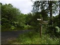 NH3930 : Affric Kintail Way signpost by Richard Webb