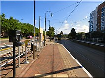 SJ7898 : Ladywell tram stop by Gerald England