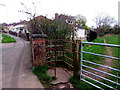 Kissing gate to a brookside track, Newport