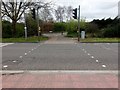 Bear Cross: footpath E02 viewed from halfway across Ringwood Road