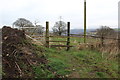 Damaged stile to footpath, Gelli