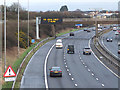 M6 Southbound approaching junction 25