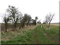 Farm track and footpath