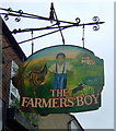 Sign for the Farmers Boy public house, St Albans