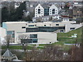 Pontio Arts Centre as seen from Bangor Mountain