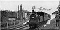 Stretton & Clay Mills station with local train, 1949