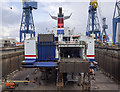 J3676 : 'Stena Superfast VII' in dry dock, Belfast by Rossographer