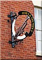 Horn & Trumpet (2) - sign, Dog Lane, Bewdley, Worcs