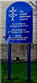 United Reformed Church information board, Axminster