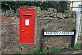 Letterbox in wall, Barton Gardens, Sherborne