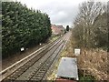 Railway line north of A54 in Middlewich