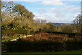 Circular enclosed garden, grounds of Lanhydrock House