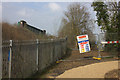 Path closure approaching A4095 roundabout