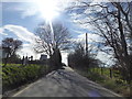 Approaching the cross-roads at Ffair Rhos