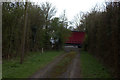 End of the path from Middle Wretchwick farm