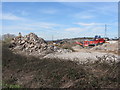 Demolition work at the site of Sudbrook Paper Mill