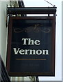 Sign for the Vernon public house, Old Basford