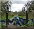 Evesham Road entrance to the Aylestone Meadows