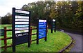 SO9061 : Information boards, Green Lane, near Droitwich, Worcs by P L Chadwick