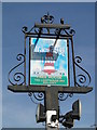 TG3531 : Hanging sign for 'The Lighthouse Inn' at Walcott by Adrian S Pye