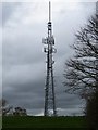 NZ0365 : Communications Mast on Round Hill at Newton Hall by Peter Wood
