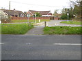 Looking eastwards across A24 junction near Capel