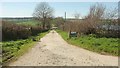 Entrance track to Langunnett