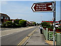 Turn left here for Burnham & Berrow Golf Club, Burnham-on-Sea