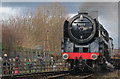 SK5419 : Great Central Railway - Oliver Cromwell on a goods train by Chris Allen