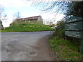 Looking across Vowels Lane from bridleway