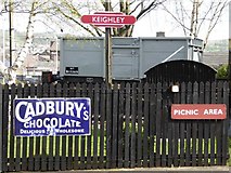 SE0641 : Signs at Keighley Station by Philip Halling
