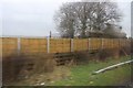 Motorway boundary fences at Netherton