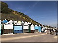 SZ0790 : Beach huts at Middle Chine by Jonathan Hutchins
