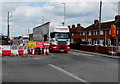 Diversion - road closed - at a major junction in Bridgwater