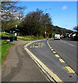 Thornhill Road bus stop and shelter, Upper Cwmbran