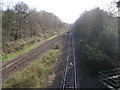 The railway looking southwest from Abbey Road bridge