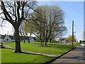 Village green at Overhill from Station Road