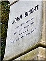 SD8913 : John Bright statue inscription (1) by Gerald England