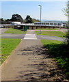 Side entrance to Cwmbran High School, Cwmbran