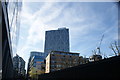 View of the Broadgate Tower from Lamb Street