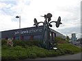 Propellerhead Garden, sculpture at Poole Retail Park