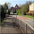 Victoria Street warning signs, Cwmbran