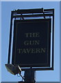 Sign for the Gun Tavern, Worcester