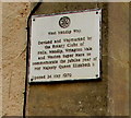 West Mendip Way marker facing New Street, Wells